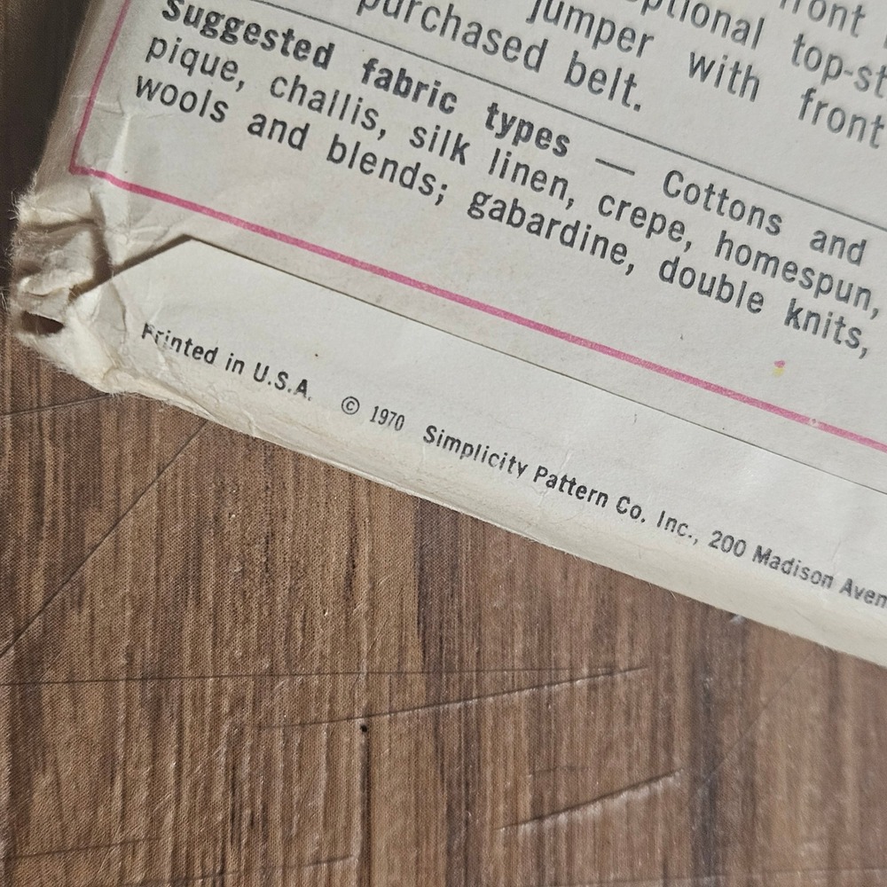 Lot of 6 Vintage 1970s Simplicity Women's Clothing Sewing Patterns Size 12 14 18 - Picture 7 of 7